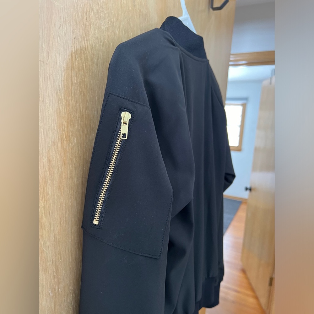 Albion Fit Black Bomber Jacket - Picture 3 of 4